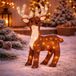 Luca Lighting Kerstverlichting figuur - rendier - 50 cm - led lampjes - 8 functies - acryl