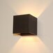 Goliving Kubus Wandlamp - Zwart - LED - Binnen & Buiten - 10x10x10cm
