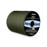 Romon Paracord 4 mm, 50 m paracord met 9 strengen, scheurvast, nylon, voor survival, camping, legergroen