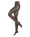 Esprit Plain verstevigd zachte comfort tailleband katoen wol panty dames bruin - maat 36-38