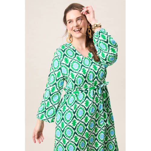 Miss Etam Plus midi jurk groen