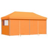 VidaXL Partytent oranje met blauwe frame oxford stof
