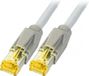 Draka K8560GR.5 RJ45 Netzwerkkabel, Patchkabel CAT 6A S/FTP 5,00 m Grau