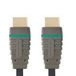 Bandridge BVL1201 HDMI Kabel - 1m - Male/Male - Goud - Zwart/Grijs