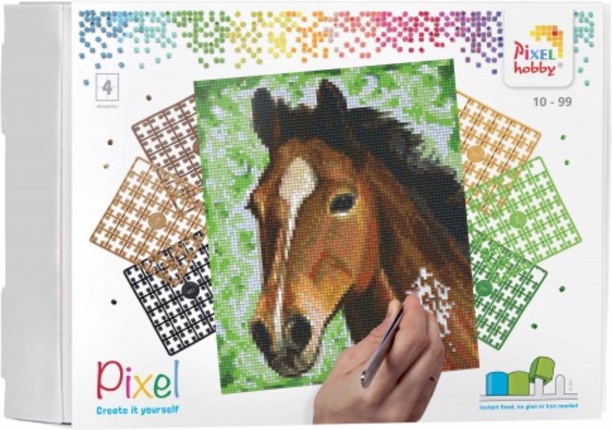 Pixel Classic Paard 20x25 cm