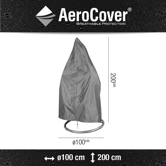 AeroCover hangstoelhoes Ã˜100x200 cm - antraciet