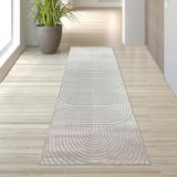 Icecat Tapis d'extérieur moderne, résistant aux intempéries, adapté pour terrasse et balcon, style bohème, beige, dimensions : 80 x 250 cm