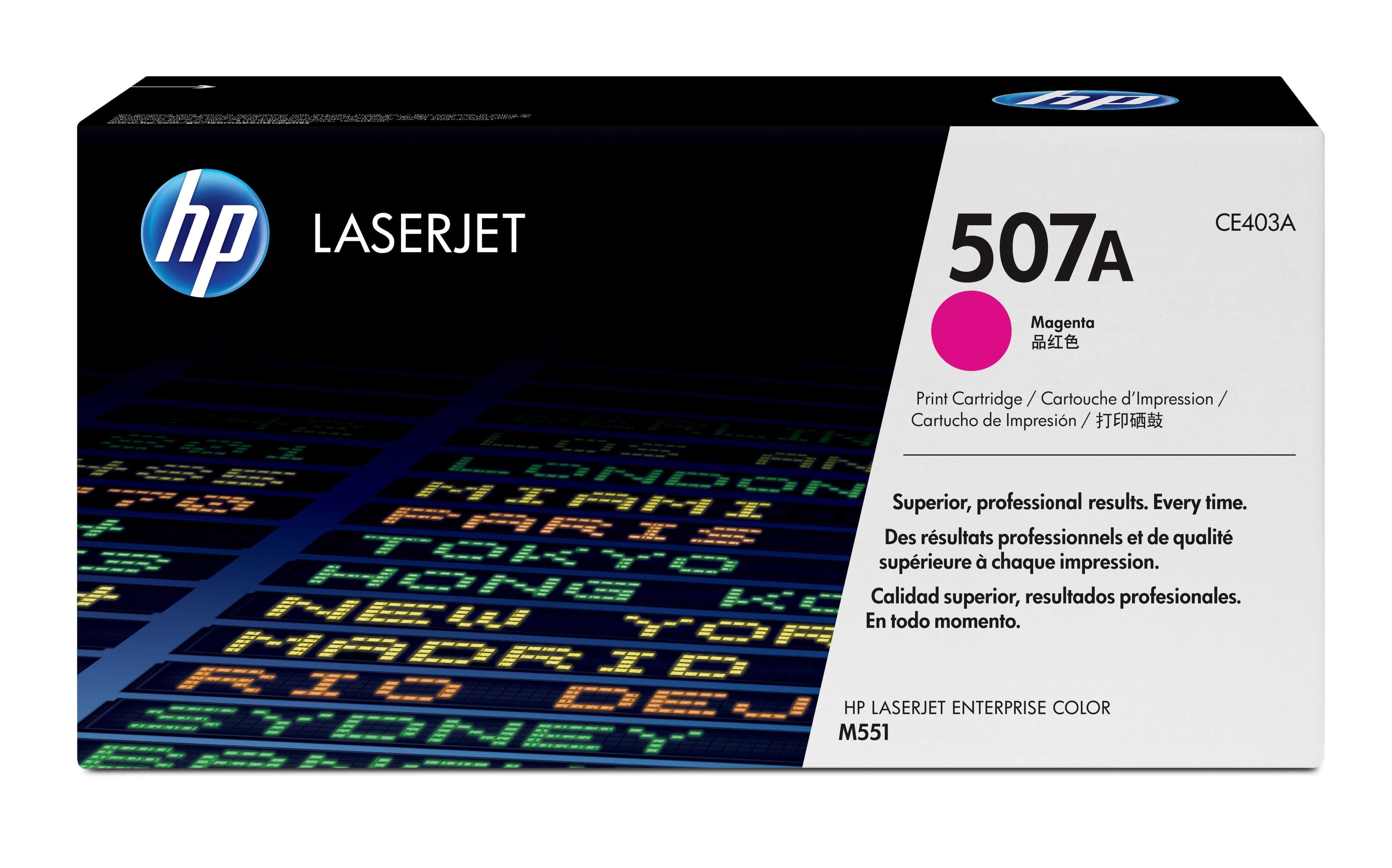 HP 507A Magenta Toner Cartridge - Original