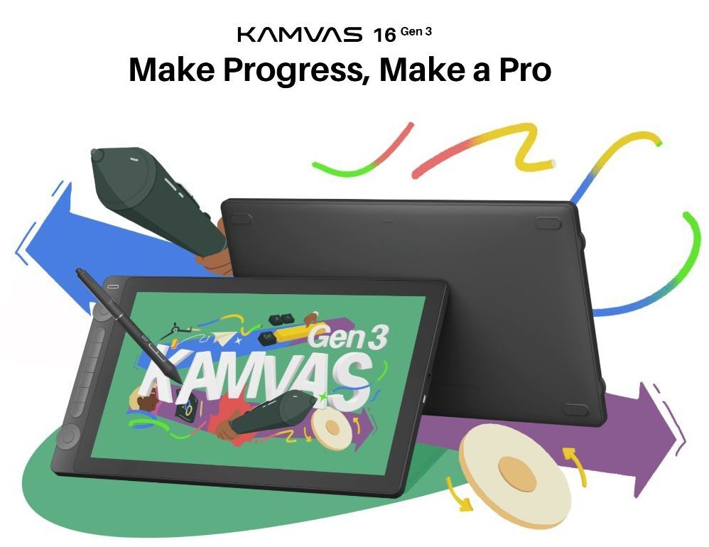 Huion Kamvas 16 Gen 3 with Stand