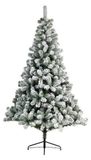 Kaemingk Everlands Kunstkerstboom Imperial pine snowy h240 cm dia 133 cm groen/wit