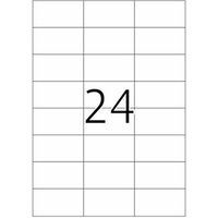 HERMA Special - Papier - mat - permanent zelf-klevend - rood - 70 x 37 mm 480 etiket(ten) (20 vel(len) x 24 etiketten