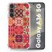 Cokitec Versterkte hoes voor Samsung Galaxy A36 5G, textuur, cement, rood