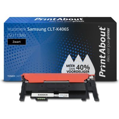 PrintAbout CLT-K406S Toner Zwart | Compatible met Samsung
