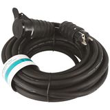 Verlengkabel, 10 m, verlengkabel met klep, doorsnede 3G2,5 mm², IP44 bescherming