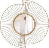 HOMCOM Metalen Wanddecoratie - Goud