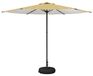 Syfax Tuinparasol met Basis Rechthoekig 3 x 3 m Polyester Geel en Wit