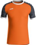 Jako Iconic Shirt Korte Mouw Heren - Fluo Oranje / Zwart | Maat: 3XL