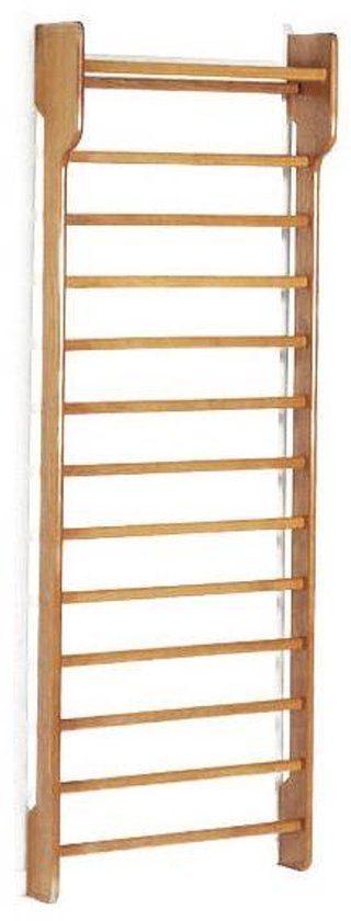 Toorx Single Wallbar - Wandrek Hout Bruin