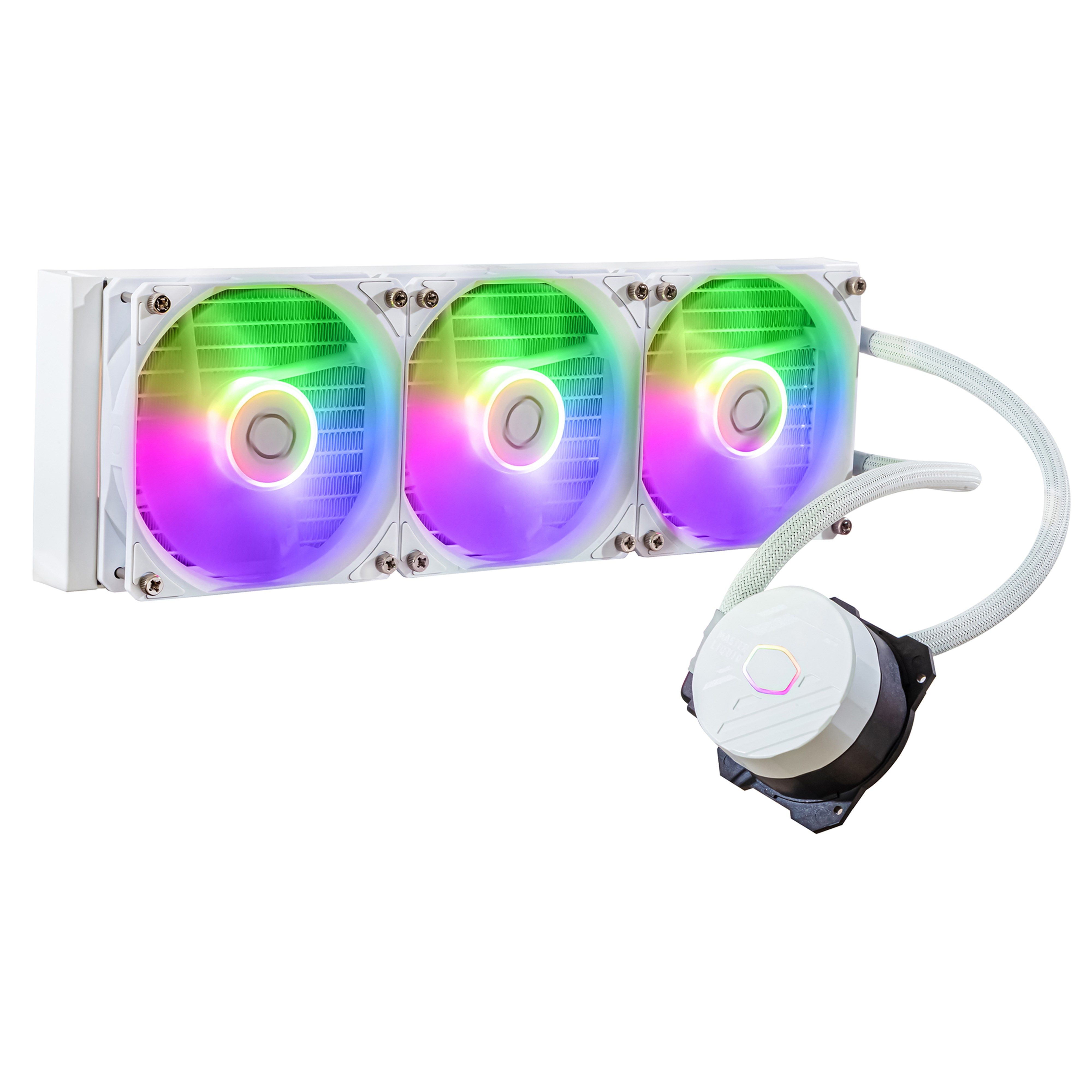 Cooler Master MasterLiquid 360L Core ARGB White - 360mm Liquid Cooler - White