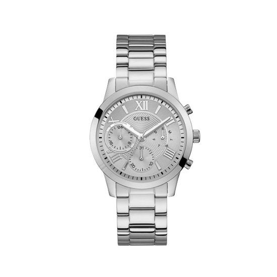 GUESS W1070L1 Women's Watch - Silver Stainless Steel - 40mm