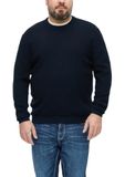 s.Oliver Katoenen trui met ribbelstructuur Heren Navy 5XL