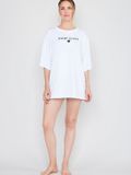 Joop! Sleepshirt After Dark Loose Fit Dames Wit Katoen/Modal/Elastaan L