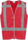 Merkloos / Sans marque Veiligheidsvest 100% polyester rood maat 116-128