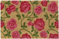 Merkloos Relaxdays Deurmat Rozen 40 x 60 cm