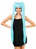 CHAKS Lange cosplaypruik lichtblauw