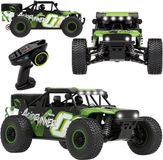 Overmax X-Haste RC Auto 4x4 – RC Car 1:20 – Tot 30 km/u – 370 Brushed Motor – LED Verlichting 5 Kleuren – Versterkt Nylon Chassis – Veervering – RTR – Li-Ion 7,4V 600 mAh – Offroad Monster Truck met Controller