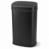 Five Stars® Prullenbak met Sensor - 60 Liter - RVS - Zwart