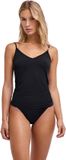 FALKE Daily Seamless Spaghetti naadloos modal top van onderlaag dames zwart - maat XL