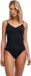 FALKE Daily Seamless Spaghetti naadloos modal top van onderlaag dames zwart - maat XL