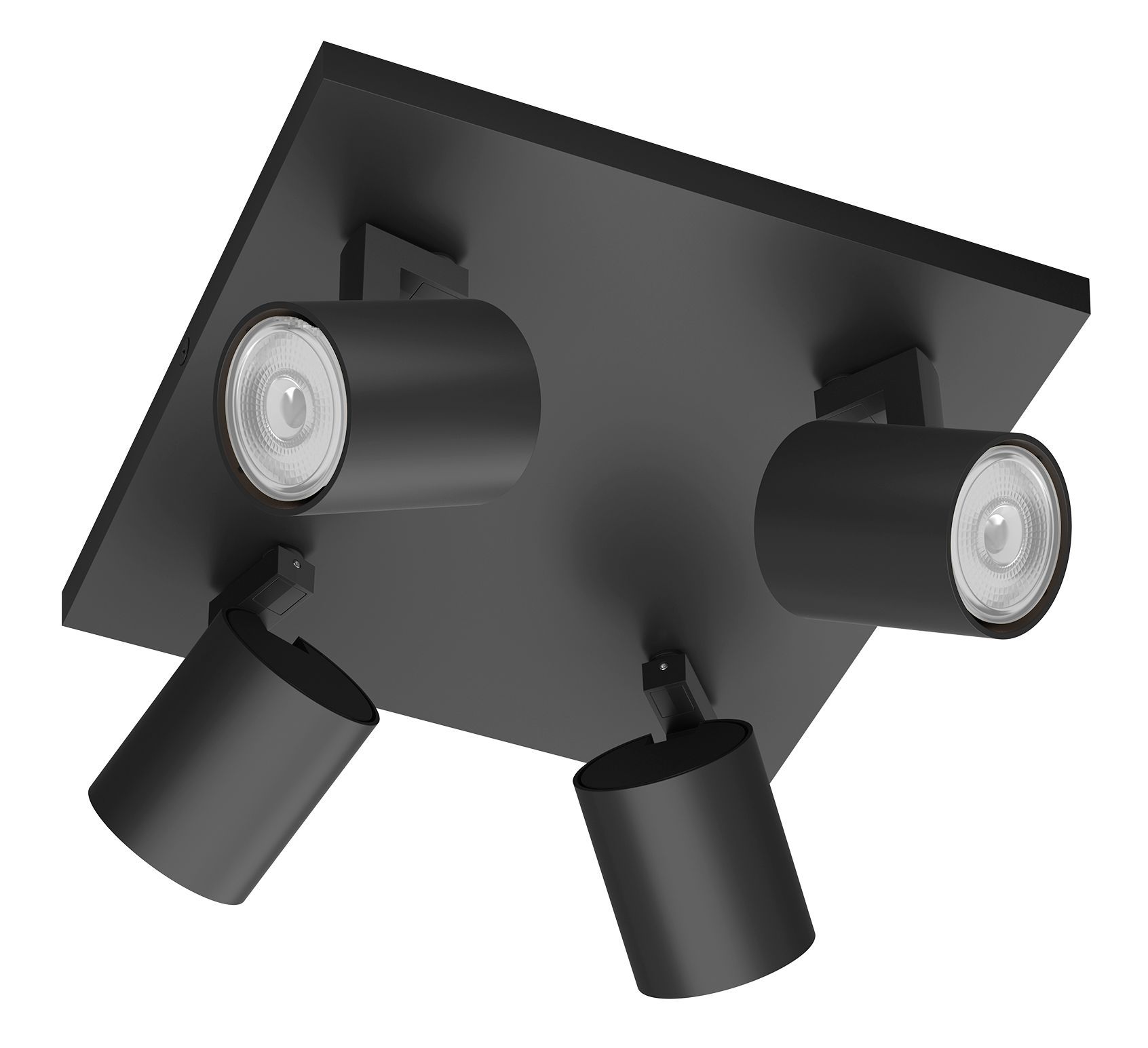 Philips Runner Opbouwspot - Zwart - GU10 - 24cm