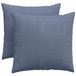 vidaXL - Zitkussens - 2 stuks - Blauw - 50 x 50 cm - Corduroy stof