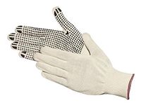 Jah witte gebreide handschoenen met katoen – licht en ademend – voor magazijn, verpakken en goederenontvangst