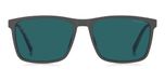 Tommy Hilfiger Th 2320/c Lunettes de soleil homme gris rectangulaires bleu 56mm Polarisé