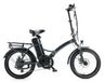 JOBOBIKE Sam - Vélo pliant électrique - 20 pouces - moteur 250W - Autonomie jusqu'à 60 km - Freins à disque mécaniques - batterie 468Wh - Entrée basse - Gris