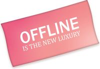Herding Offline Velours Strandlaken 75x150 cm Katoen Roze/Wit