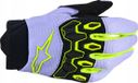 Alpinestars Youth Full Bore V2 Kinderkruishandschoenen Paar Maat M Paars/neon Geel