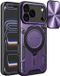 Techsuit Hoesje geschikt voor Apple iPhone 17 Pro - CamGuard Pro Back Cover - Paars