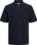 JACK&JONES JJEAUSTIN ZIP POLO SS NOOS Heren Polo Navy Blazer XS