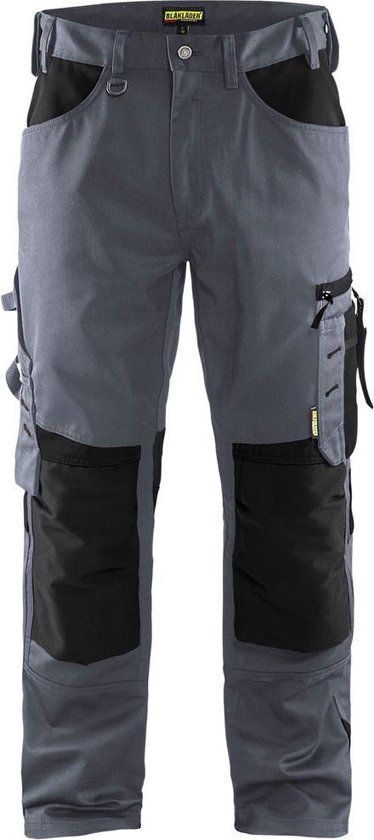 Blaklader Werkbroek 1556 grijs/zwart - maat D100 - Mannen