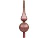 Decoris Kerstboom piek gedecoreerd - Oudroze/Goud - Glas - 31 cm