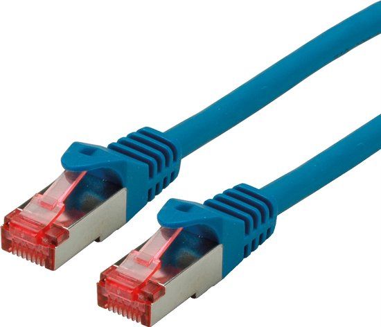 ROLINE patchkabel Cat.6 S/FTP (PiMF), componentniveau, LSOH, blauw, 0,3 m