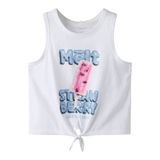 NAME IT KIDS mouwloze top wit