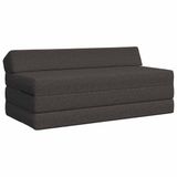 vidaXL Vouwbare Sofa Bed Donkergrijs Stof 120 x 60 x 49 cm