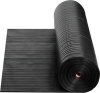 Vevor Tissu anti-mauvaises herbes 1,8 x 76,2 m Toile de jardin 168 g/m², Noir