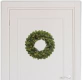 Merkloos Couronne de porte/couronne de Noël verte avec éclairage 40 cm