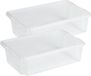 Sunware Nesta boîte de rangement - 4 pièces - Plastique - 30 litres - Transparent - 59 x 39 x 17 cm - Empilable